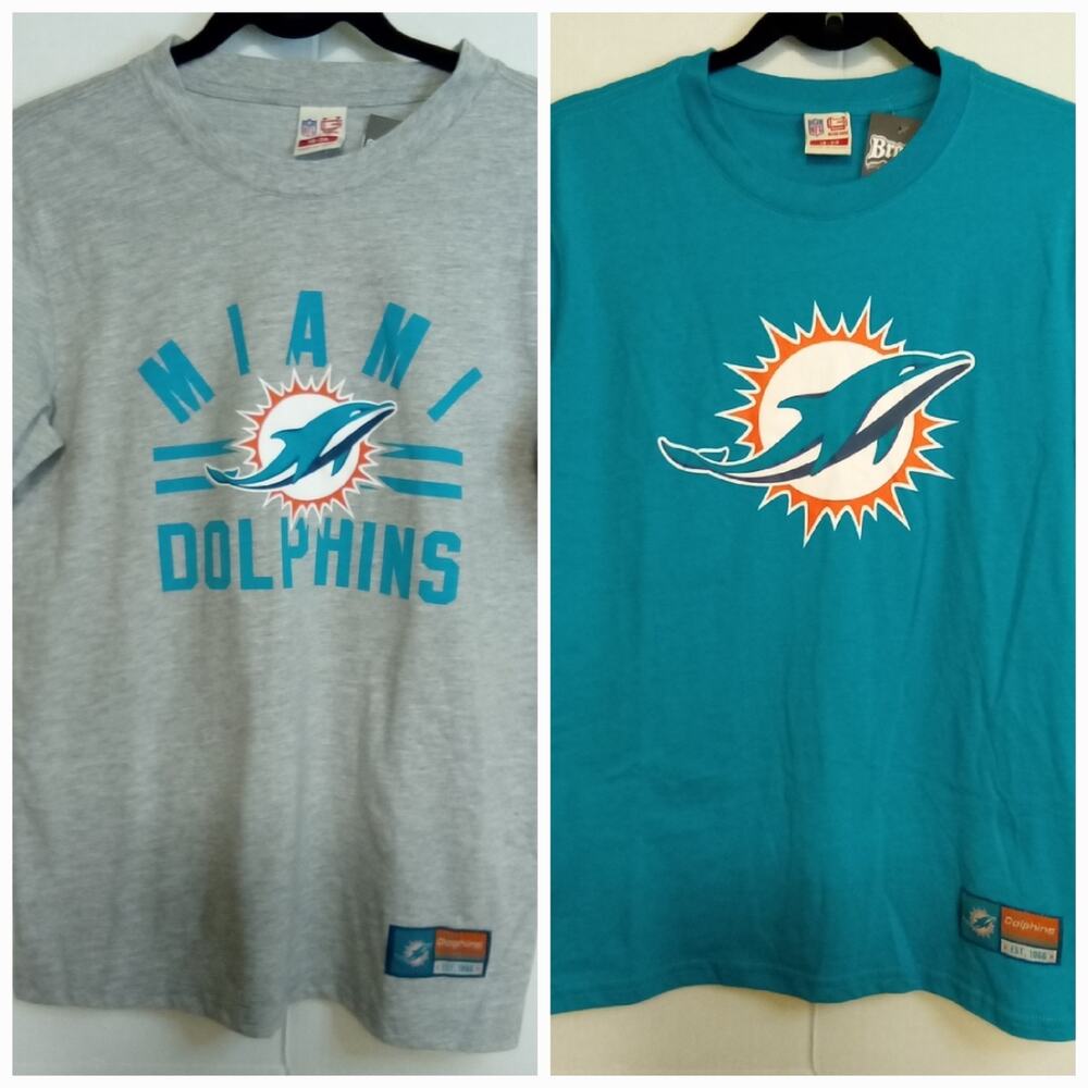 Miami Dolphins NFL Ultra Game Set of 2 T-Shirts Youth Size 18-20